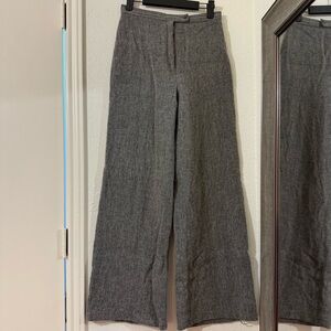Vintage Gray Wide-Leg Trousers
